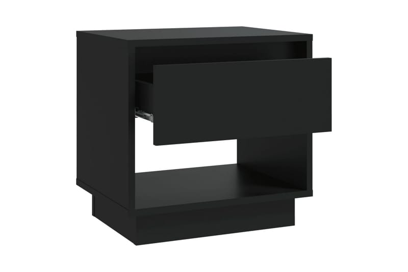 sengebord 45x34x44 cm spånplade sort - Sort - Møbler - Borde - Aflastningsbord - Sengebord