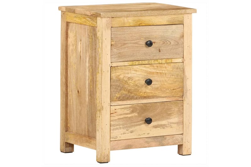 sengebord 45x35x60 cm massivt mangotræ - Brun - Møbler - Borde - Aflastningsbord - Sengebord
