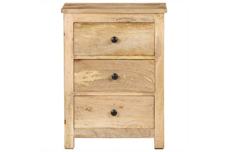 sengebord 45x35x60 cm massivt mangotræ - Brun - Møbler - Borde - Aflastningsbord - Sengebord