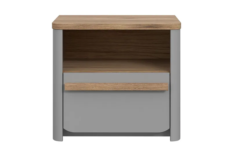 Ahmetbay Sengebord 41x49 cm, Grå/Brun