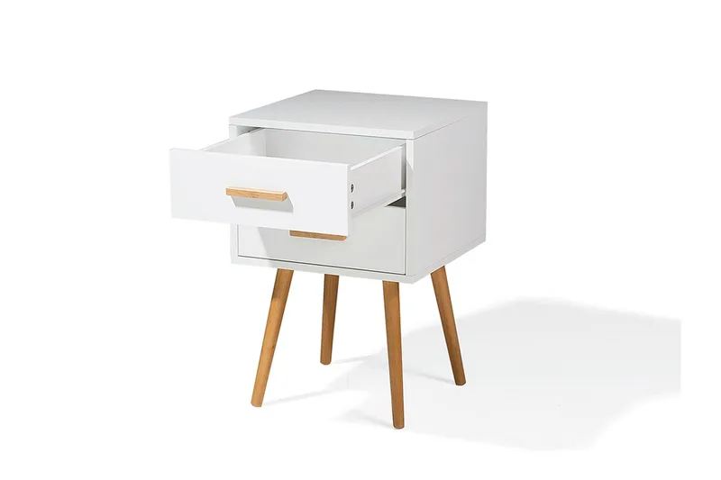 Alabama sengebord 40 cm - Hvid - Møbler - Borde - Aflastningsbord - Sengebord