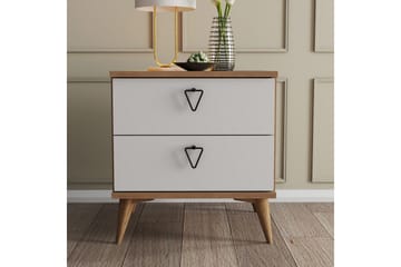 Andifli Sengebord 52x55,1 cm - Brun - Møbler - Borde - Aflastningsbord - Sengebord