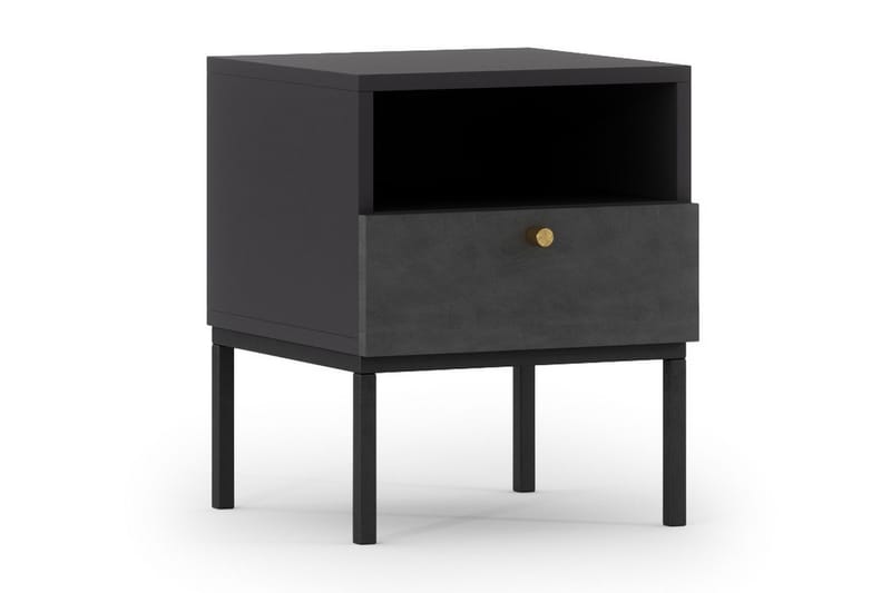 Anjal Sengebord 40 cm - Sort - Møbler - Borde - Aflastningsbord - Sengebord