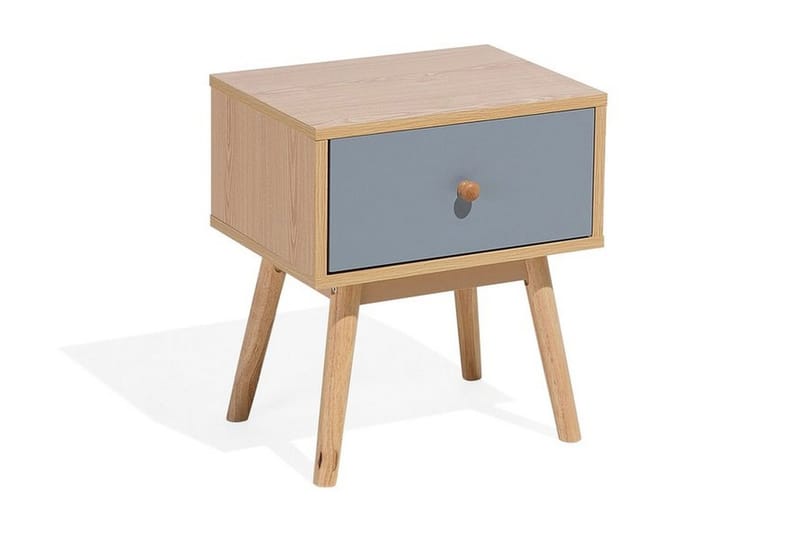 Arvada Sengebord 40 cm med Opbevaring Skuffe - Brun - Møbler - Borde - Aflastningsbord - Sengebord