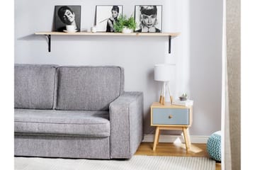 Arvada Sengebord 40 cm med Opbevaring Skuffe - Brun - Møbler - Borde - Aflastningsbord - Sengebord