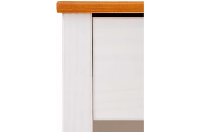 Barleduc Sengebord 43 cm - Hvid/Gul - Sengebord