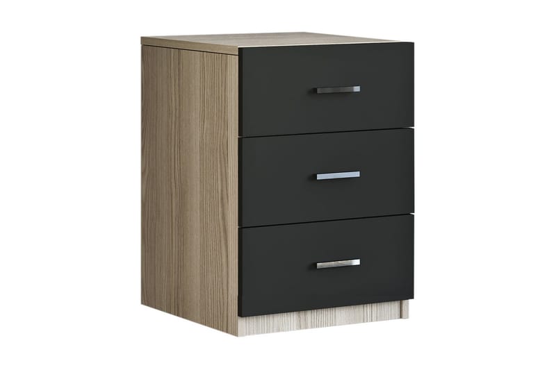 Barrock Sengebord 45 cm - Natur/Sort - Møbler - Borde - Aflastningsbord - Sengebord