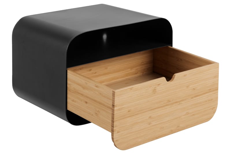 Belleuve Sengebord 25 cm - Sort - Møbler - Borde - Aflastningsbord - Sengebord