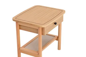 Bhika Sengebord 55 cm - Nature/Træ - Møbler - Borde - Aflastningsbord - Sengebord