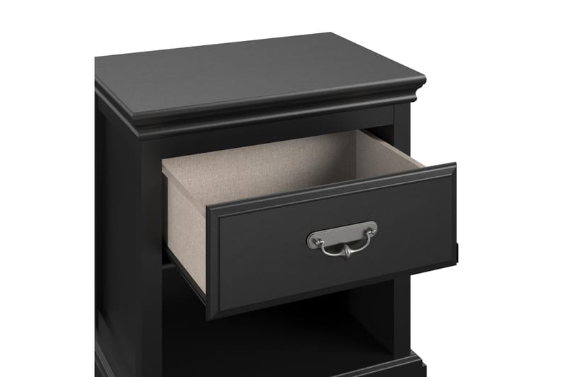 Bristol Sengebord 60x42 cm Sort - Dorel Home - Møbler - Borde - Aflastningsbord - Sengebord