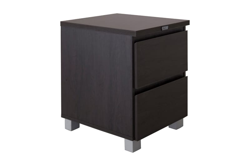 Celine Sengebord 40 cm med Opbevaring 2 Skuffer - Sort - Møbler - Borde - Aflastningsbord - Sengebord