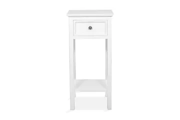 Cleana Sengebord 75 cm med Opbevaring Skuffe - Hvid - Møbler - Borde - Aflastningsbord - Sengebord