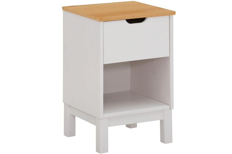 Crotone Sengebord 38 cm - Hvid - Sengebord