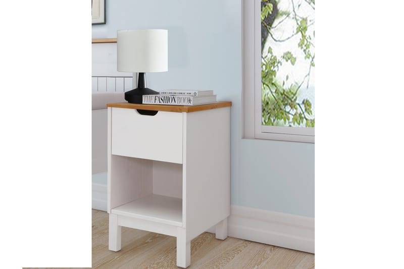 Crotone Sengebord 38 cm - Hvid - Møbler - Borde - Aflastningsbord - Sengebord