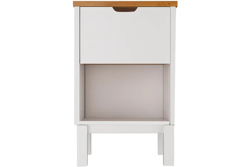 Crotone Sengebord 38 cm, Hvid