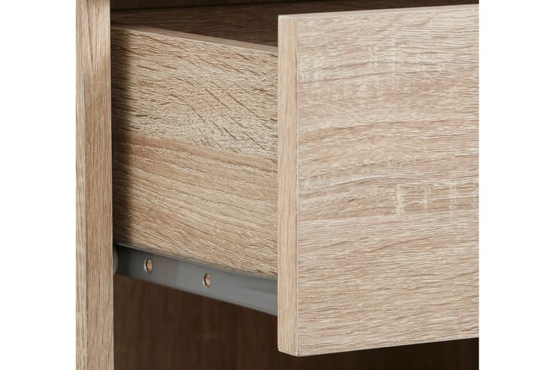 Dareia Sengebord 45 cm med Opbevaring Skuffe + Hylde - Brun - Møbler - Borde - Aflastningsbord - Sengebord