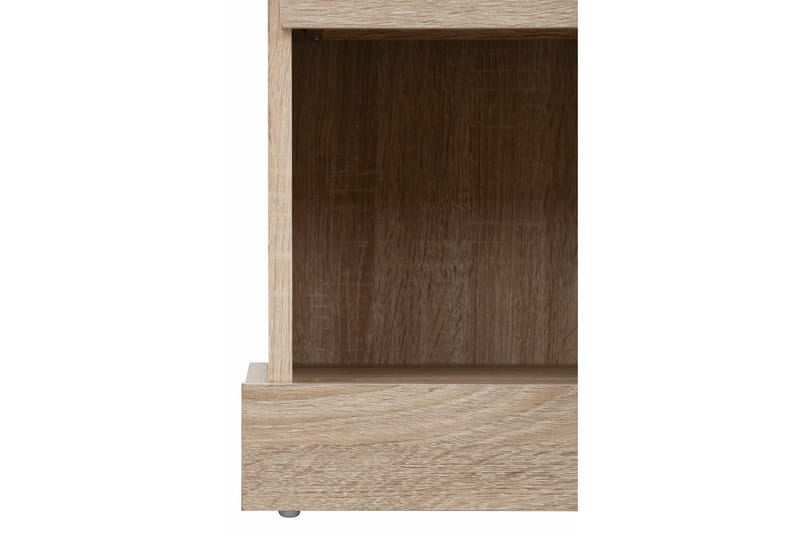 Dareia Sengebord 45 cm med Opbevaring Skuffe + Hylde - Brun - Møbler - Borde - Aflastningsbord - Sengebord
