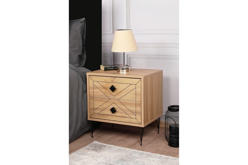 Dasina Sengebord 50 cm - Natur - Møbler - Borde - Aflastningsbord - Sengebord