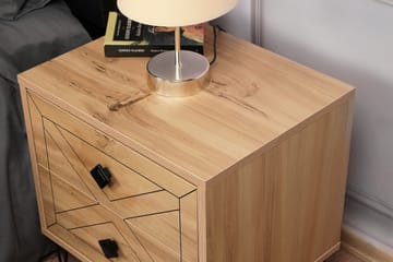 Dasina Sengebord 50 cm - Natur - Møbler - Borde - Aflastningsbord - Sengebord