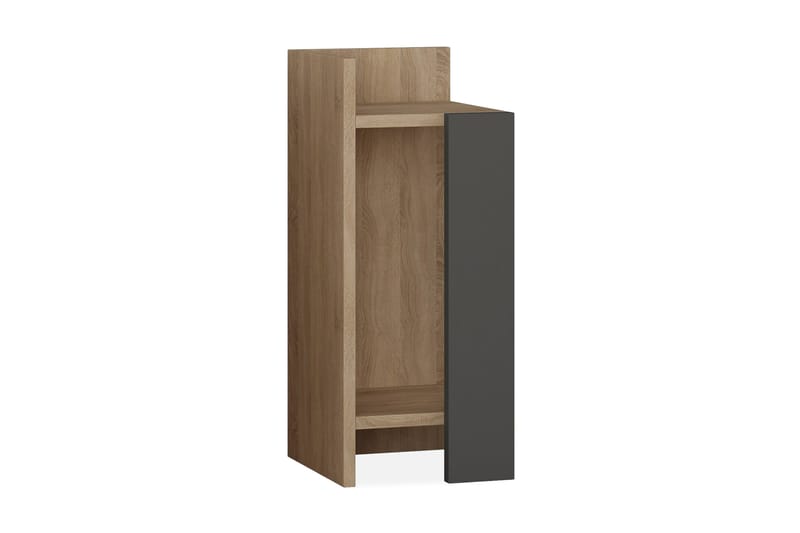 Decorta Sengebord 27 cm - Egefarvet/Mørkegrå - Møbler - Borde - Aflastningsbord - Sengebord