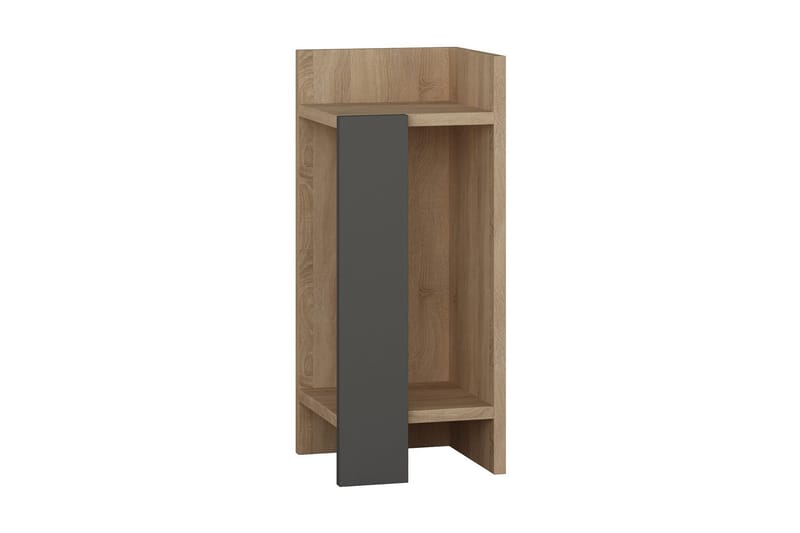 Decorta Sengebord 27 cm - Egefarvet/Mørkegrå - Møbler - Borde - Aflastningsbord - Sengebord