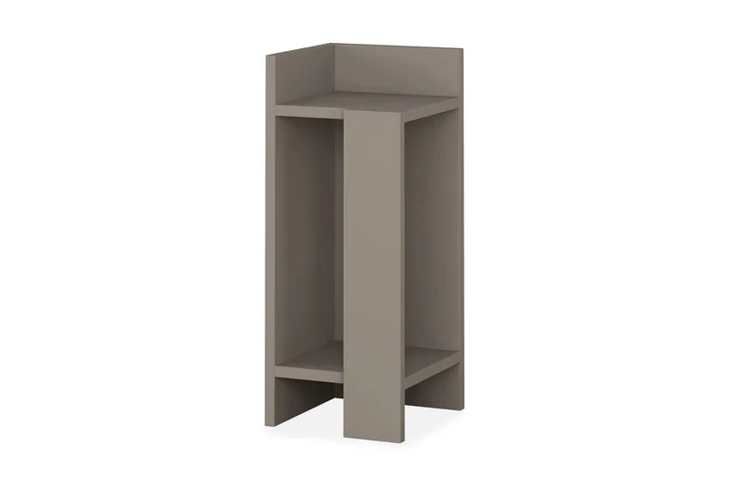 Decorta Sengebord 27 cm med Opbevaring Hylder + Låger Venstr - Træ - Møbler - Borde - Aflastningsbord - Sengebord