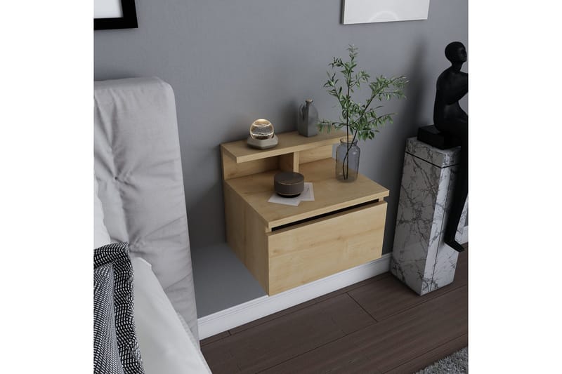 Desgrar Sengebord 39,8x35 cm - Brun - Møbler - Borde - Aflastningsbord - Sengebord