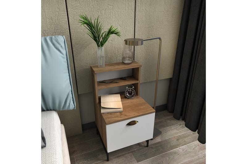 Desgrar Sengebord 45x22,5 cm - Brun - Møbler - Borde - Aflastningsbord - Sengebord