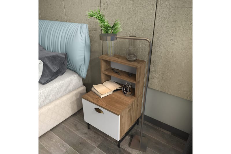 Desgrar Sengebord 45x22,5 cm - Brun - Møbler - Borde - Aflastningsbord - Sengebord