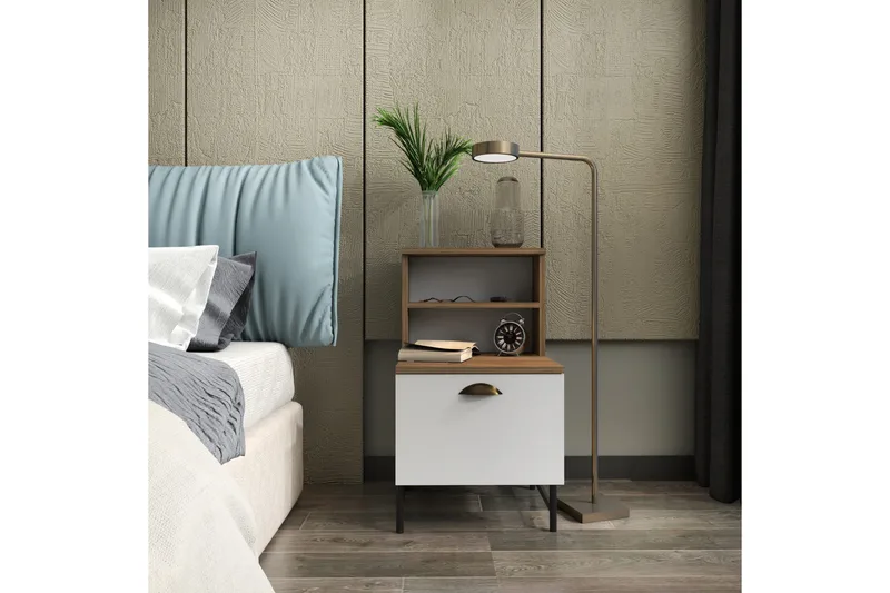 Desgrar Sengebord 45x22,5 cm - Brun - Møbler - Borde - Aflastningsbord - Sengebord