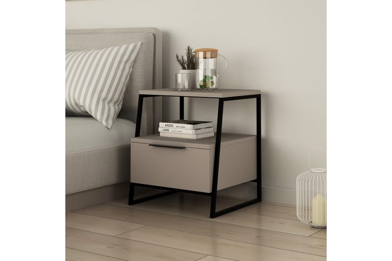 Desgrar Sengebord 45x50 cm - Brun - Møbler - Borde - Aflastningsbord - Sengebord