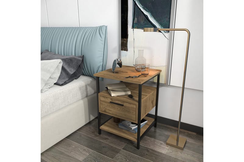 Desgrar Sengebord 45x61,8 cm - Sort - Møbler - Borde - Aflastningsbord - Sengebord