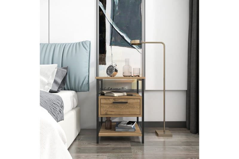 Desgrar Sengebord 45x61,8 cm - Sort - Møbler - Borde - Aflastningsbord - Sengebord