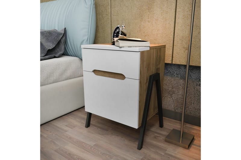 Desgrar Sengebord 45x63,5 cm - Brun - Møbler - Borde - Aflastningsbord - Sengebord
