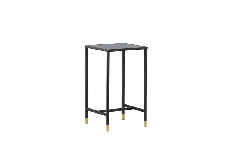 Dipp Sengebord 40 cm Marmormønster - Glass/Svart/Grå - Møbler - Borde - Aflastningsbord - Sengebord