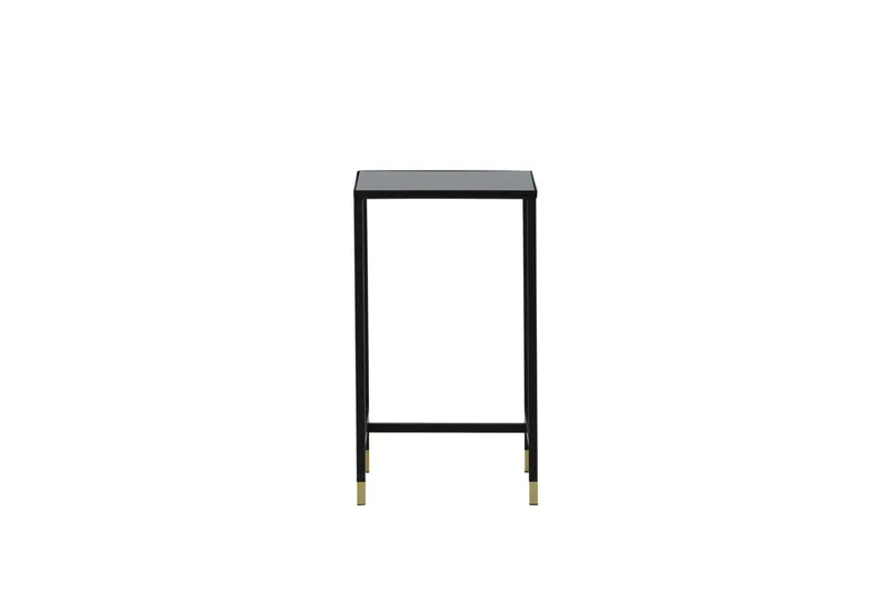 Dipp Sengebord 40 cm Marmormønster - Glass/Svart/Grå - Møbler - Borde - Aflastningsbord - Sengebord