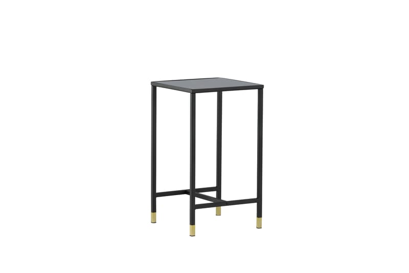 Dipp Sengebord 40 cm Marmormønster - Glass/Svart/Grå - Møbler - Borde - Aflastningsbord - Sengebord