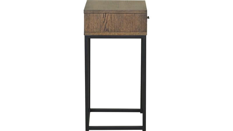 Sengebord Eiknor 60 cm - Brunlakeret eg - Møbler - Borde - Aflastningsbord - Sengebord