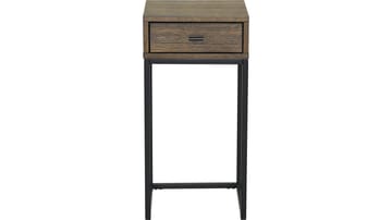 Sengebord Eiknor 60 cm - Brunlakeret eg - Møbler - Borde - Aflastningsbord - Sengebord