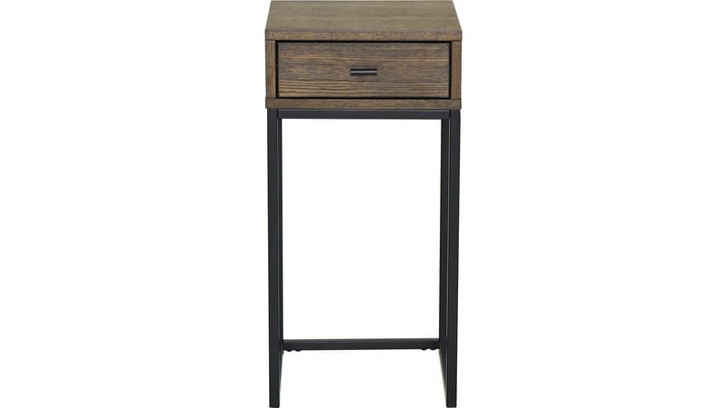 Sengebord Eiknor 60 cm - Brunlakeret eg - Møbler - Borde - Aflastningsbord - Sengebord