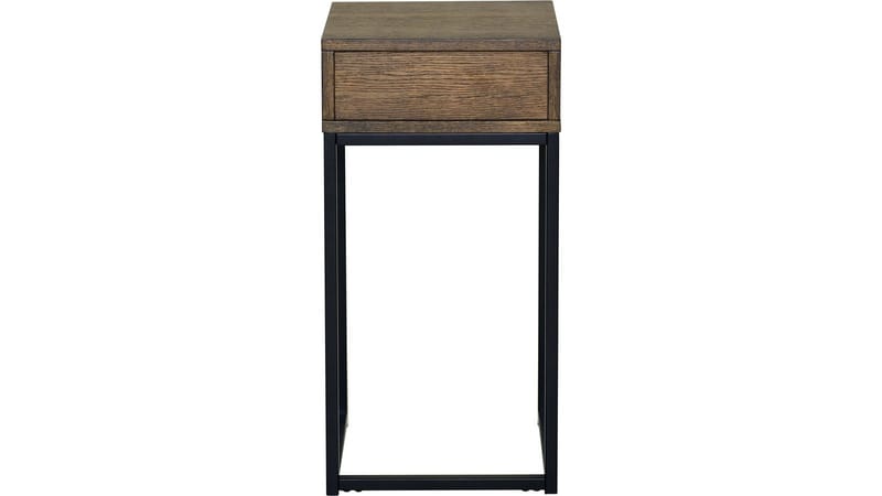 Sengebord Eiknor 60 cm - Brunlakeret eg - Møbler - Borde - Aflastningsbord - Sengebord