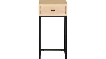 Sengebord Eiknor 60 cm - Hvidpigmenteret eg - Møbler - Borde - Aflastningsbord - Sengebord