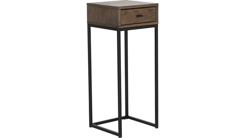 Sengebord Eiknor 75 cm, Brunlakeret eg
