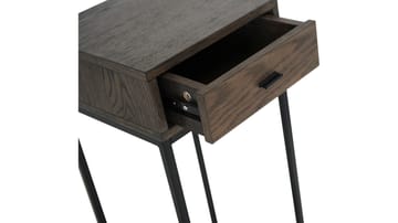 Sengebord Eiknor 75 cm - Brunlakeret eg - Møbler - Borde - Aflastningsbord - Sengebord