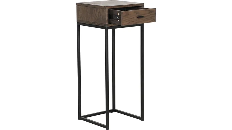 Sengebord Eiknor 75 cm - Brunlakeret eg - Møbler - Borde - Aflastningsbord - Sengebord