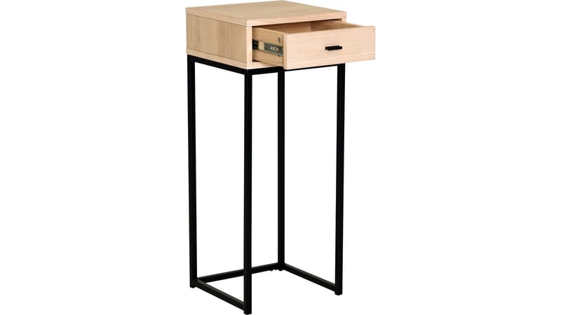 Sengebord Eiknor 75 cm - Hvidpigmenteret eg - Møbler - Borde - Aflastningsbord - Sengebord