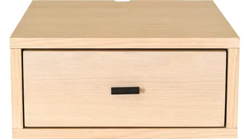 Sengebord Eiknor til Væg - Hvidpigmenteret - Møbler - Borde - Aflastningsbord - Sengebord