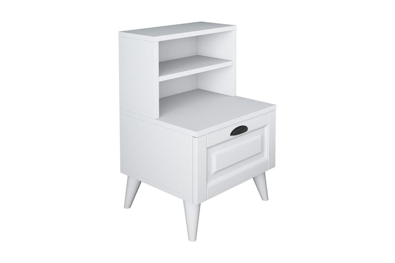 Eladia Sengebord 45 cm - Hvid - Møbler - Borde - Aflastningsbord - Sengebord