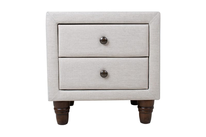 Emilia Sengebord Lys beige - Møbler - Borde - Aflastningsbord - Sengebord