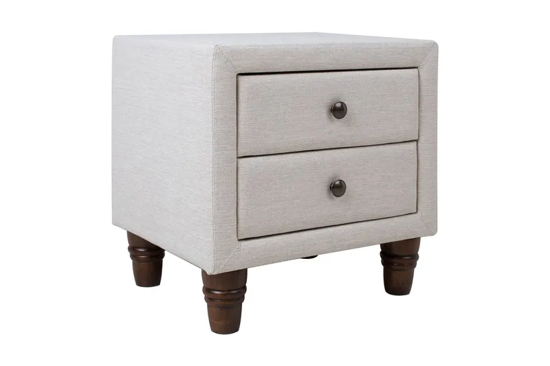 Emilia Sengebord Lys beige - Møbler - Borde - Aflastningsbord - Sengebord